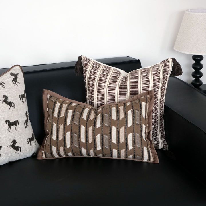 Textured Throw Pillow for Sofa Home Decor