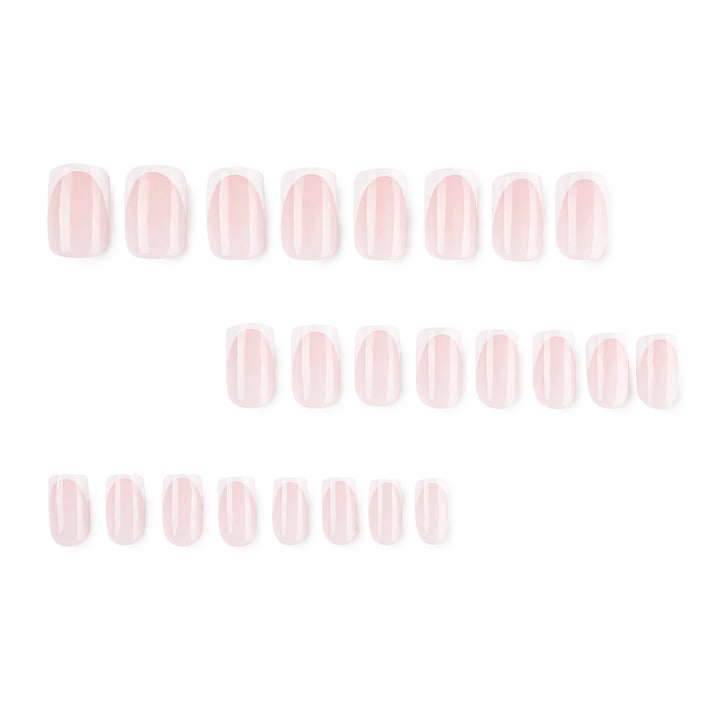 Artificial nail extensions with modern French tip Stornfield