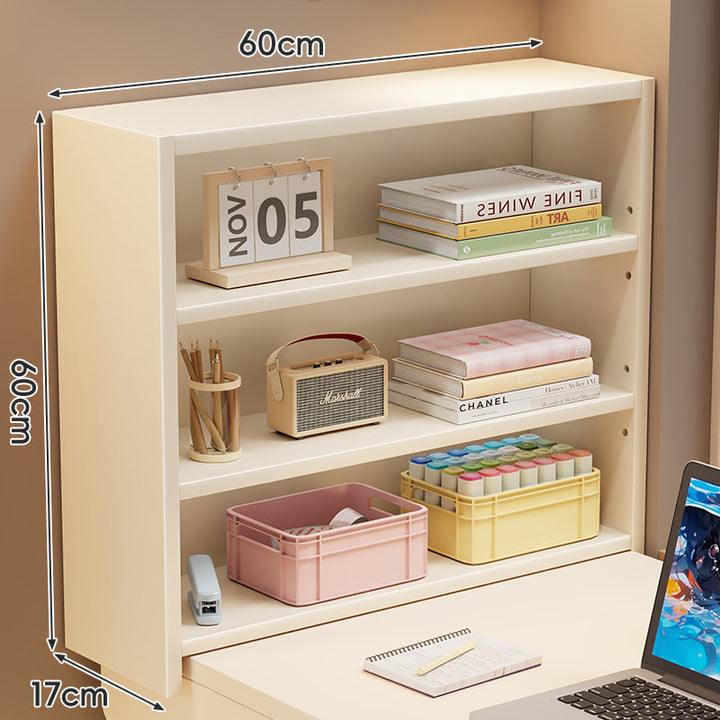 Compact Minimalist Desktop Display Shelf for Books and Stationery