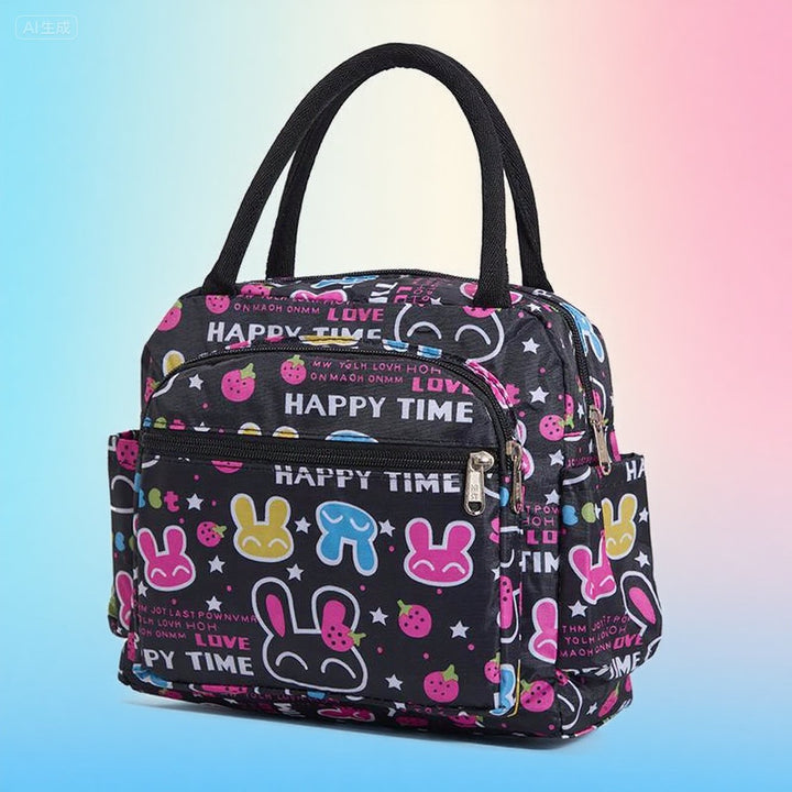 Cat Print Insulated Lunch Bag Stornfield