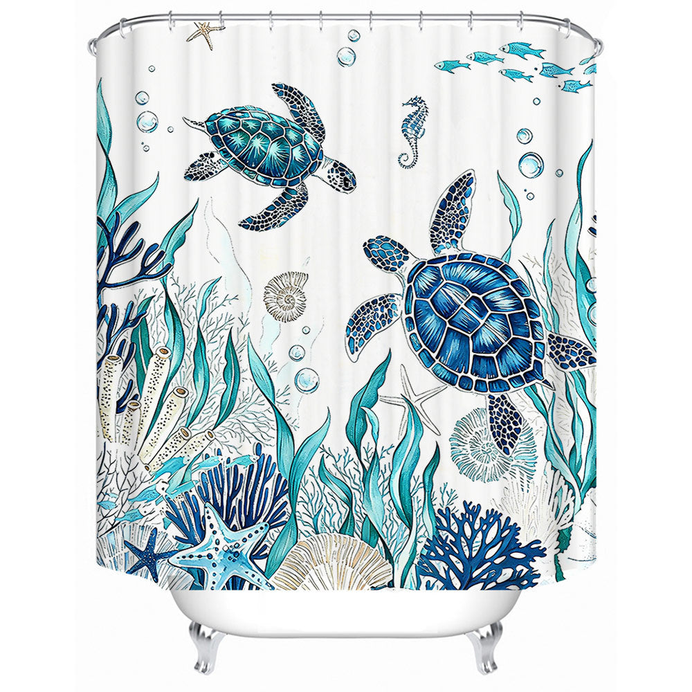 Ocean-Inspired Shower Curtain Stornfield