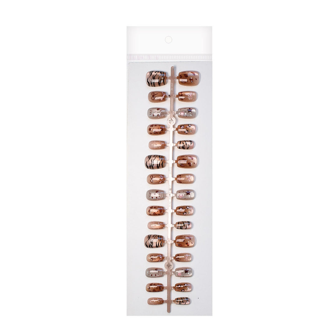 Playful Animal Print Press-On Nail Set Stornfield