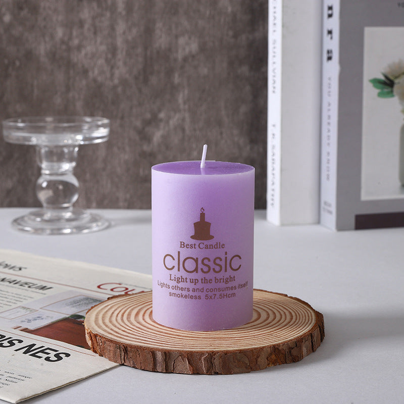 Scented Decorative Pillar Candle Set with Mixed Heights and Clean-Burn Wax