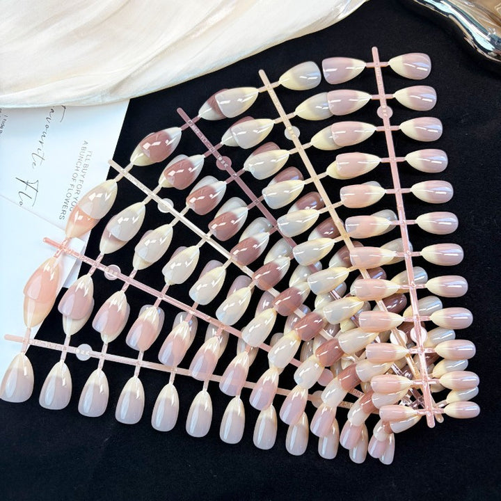 Natural Glossy Press-On Nail Set Stornfield