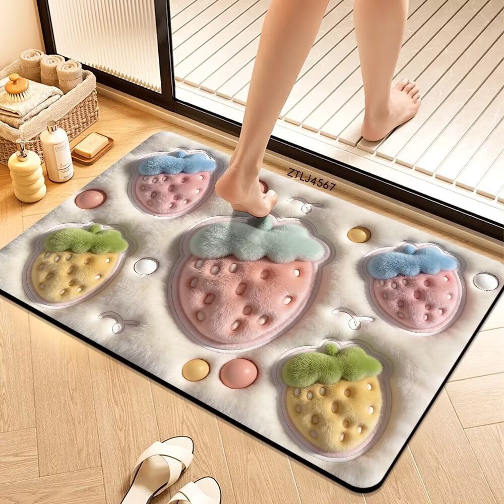 Plush Money-Themed Bath Mat Stornfield