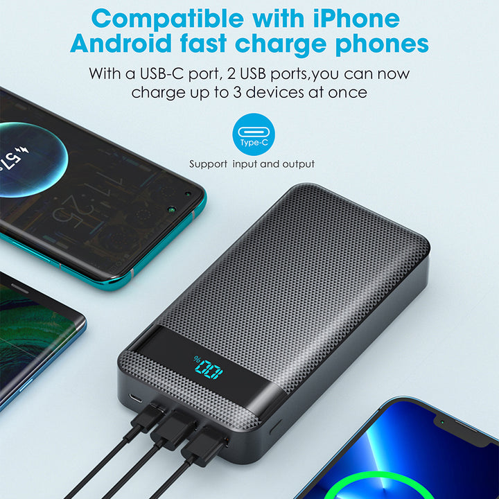 High-performance power bank with digital display and fast charging function Stornfield