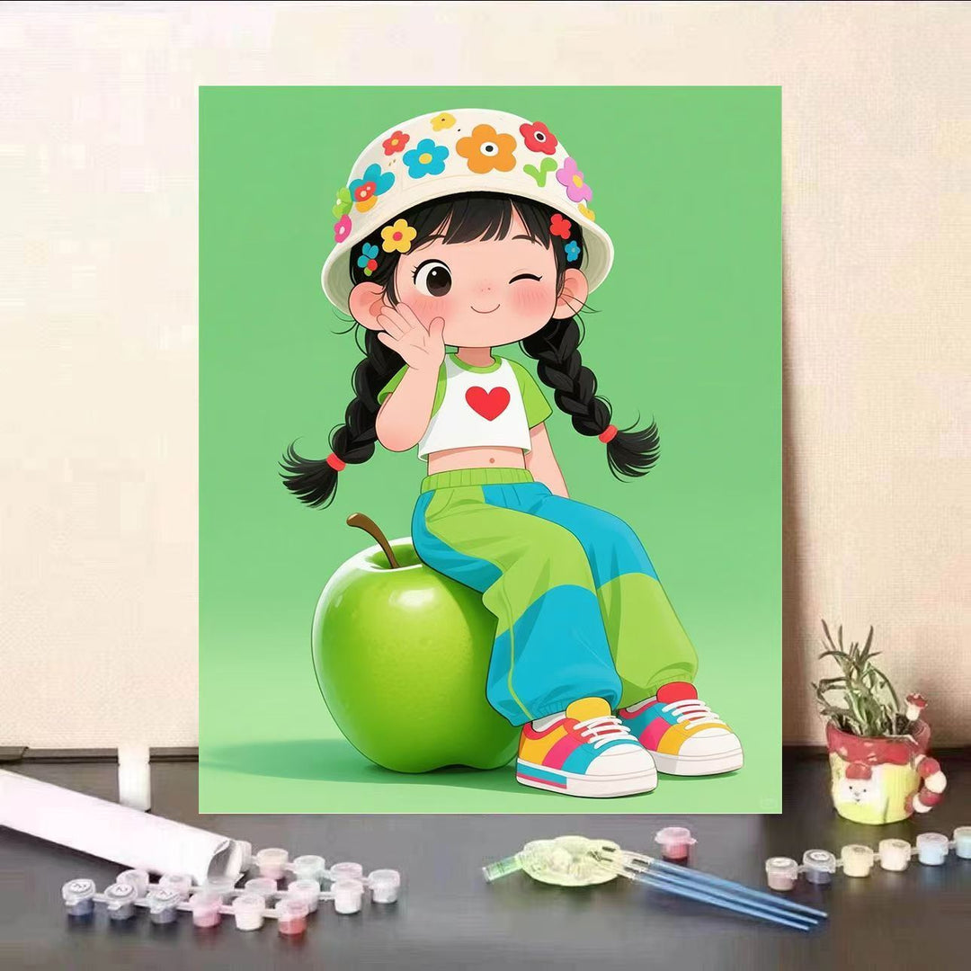 Playful Character Canvas Art Print Stornfield