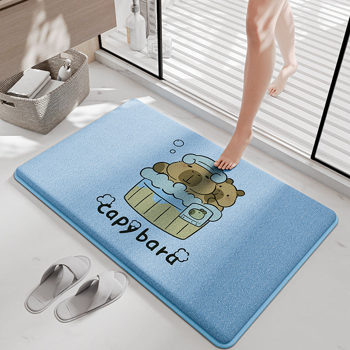 Funny Cartoon Bath Mat Stornfield
