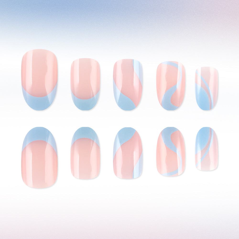 Artistic French Tip Nail Design Stornfield