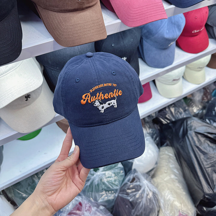Women's Embroidered Cow Print Baseball Cap Stornfield