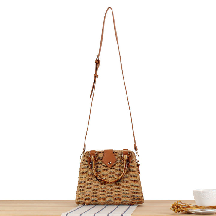 Handbag with Modern Woven Design and Adjustable Shoulder Strap Stornfield