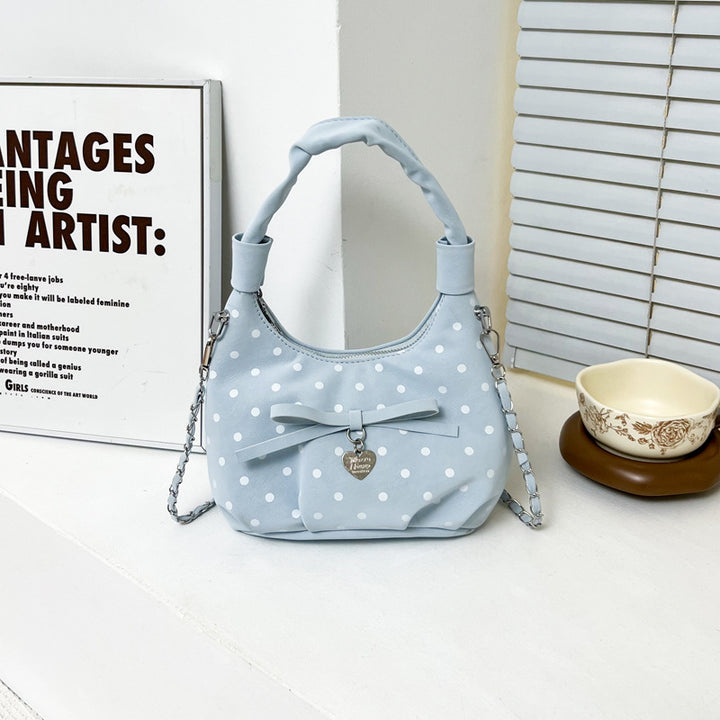 Playful Polka Dot Handheld Purse