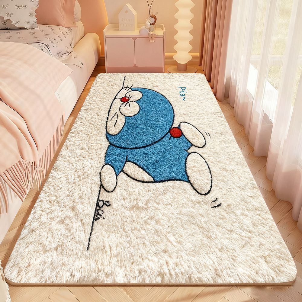 Playful Cat-Themed Plush Area Rug