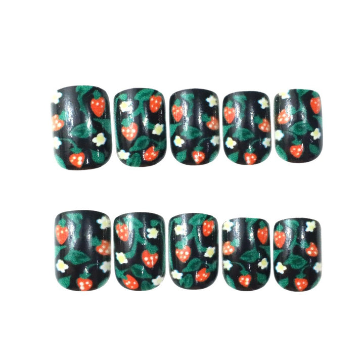 Floral-Patterned Gel Nail Art Stornfield