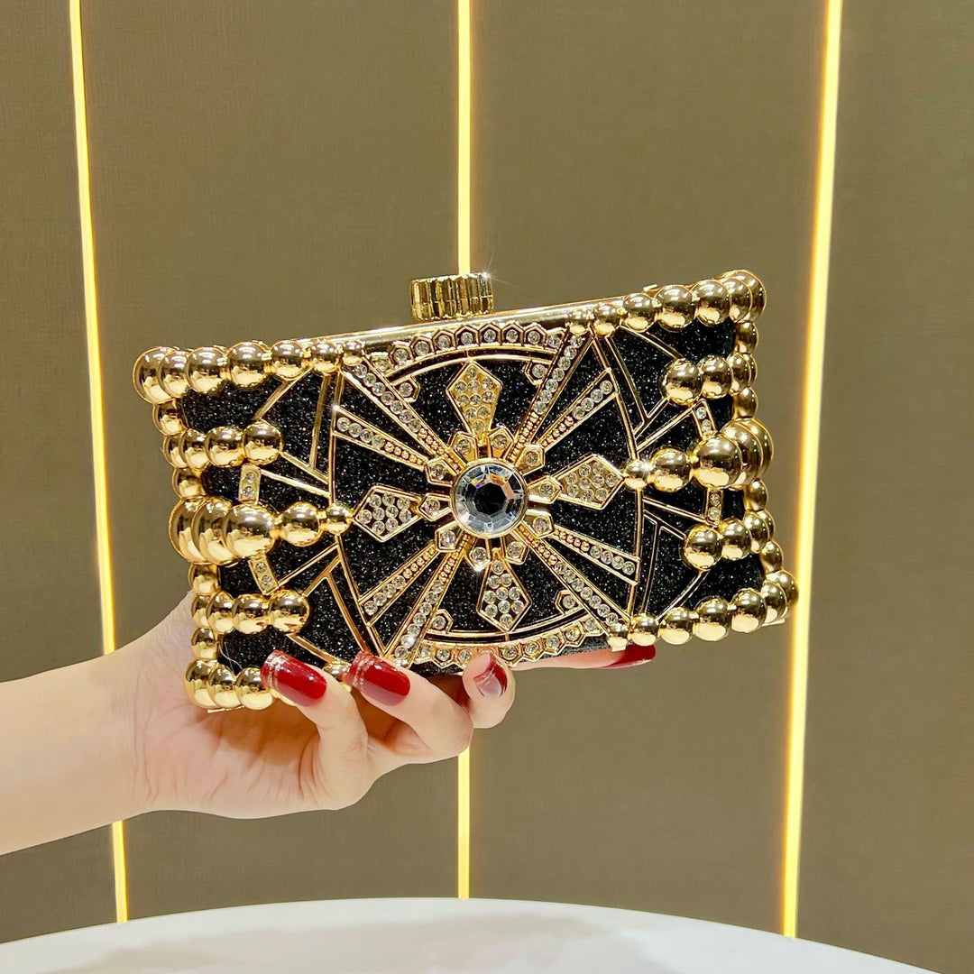 Glitzy Decorative Evening Clutch