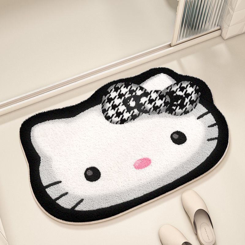 Cute Cartoon-Themed Plush Bath Mat