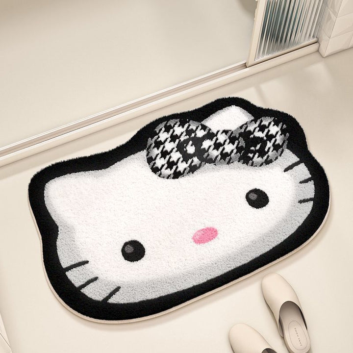 Cute Cartoon-Themed Plush Bath Mat