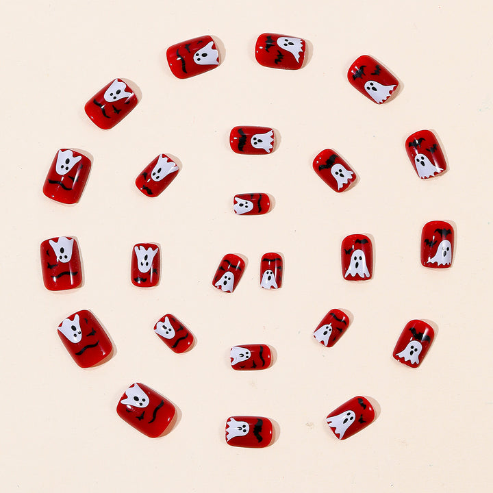 Halloween-Themed Acrylic Nail Art Stornfield