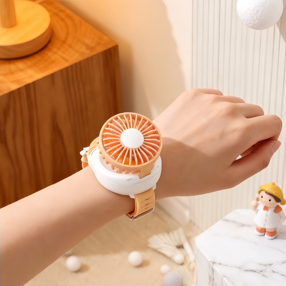 Women's portable hand fan with cute dog design Stornfield