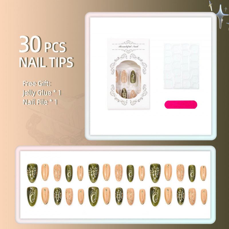 Artistic Press-On Nail Design Set