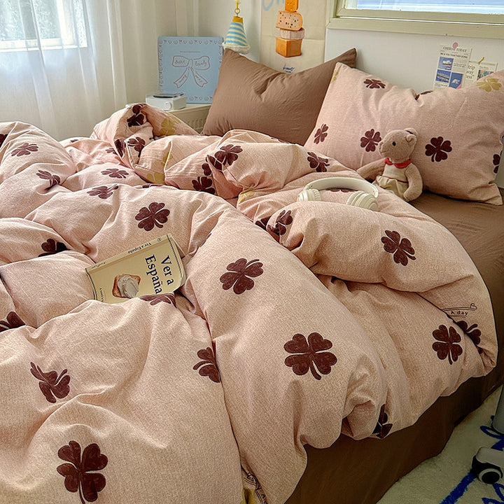 Floral Patterned Quilted Duvet Cover