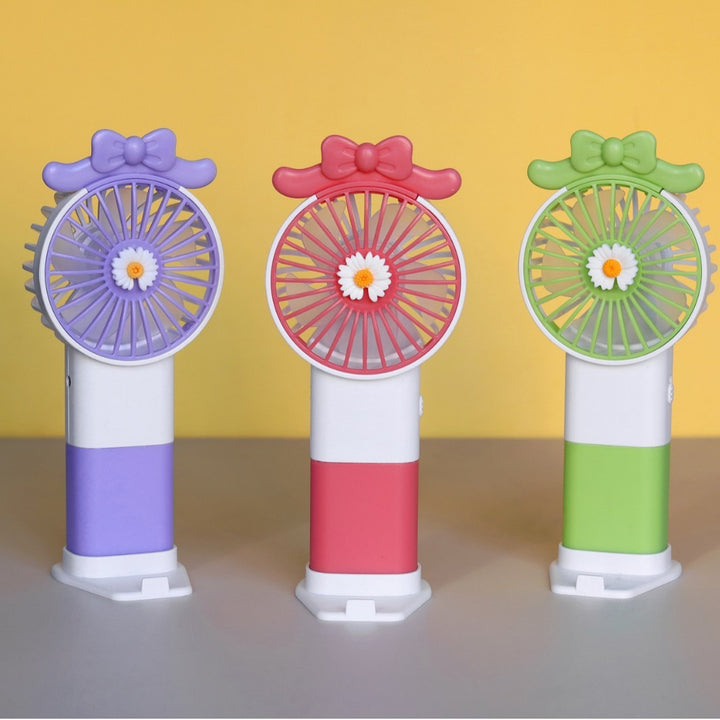Unisex handheld fan with colorful design and adjustable tilt Stornfield