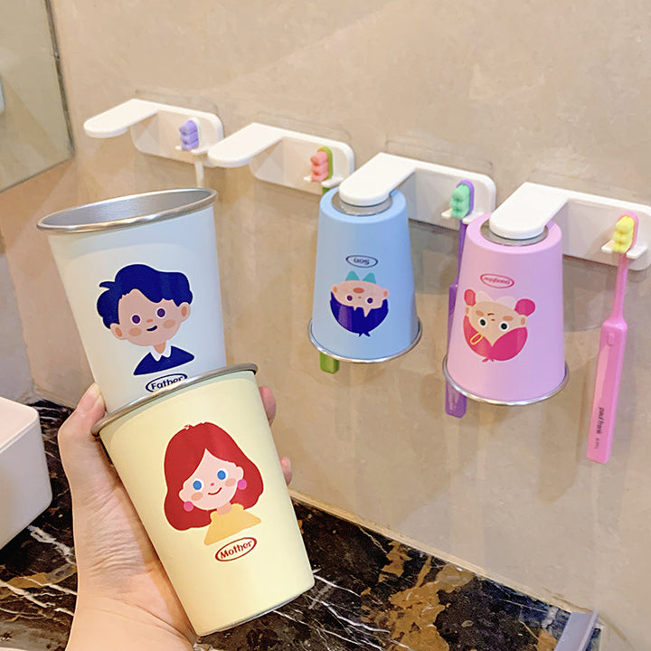 Wall-mounted toothbrush holder with playful design Stornfield