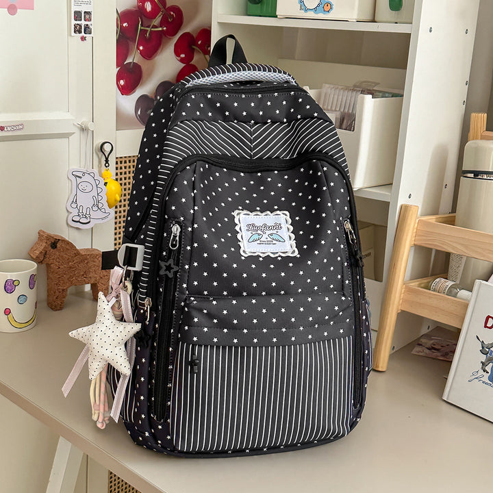 Whimsical Star-Embellished School Backpack Stornfield