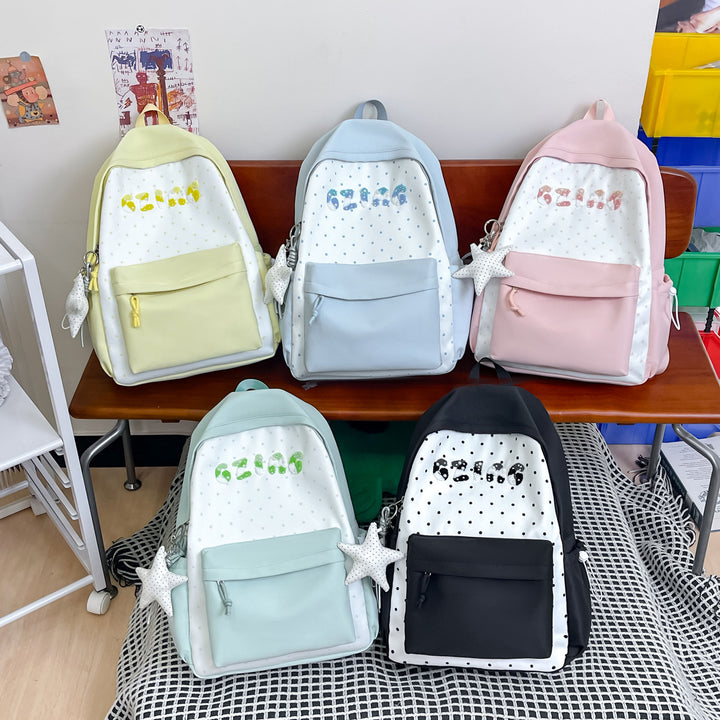Cute Polka Dot Patterned Backpack Stornfield