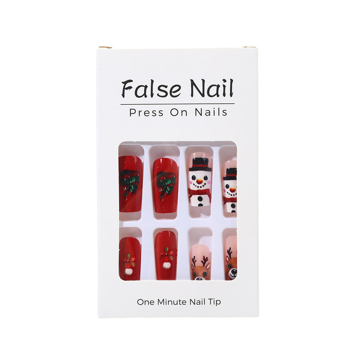 Festive artificial nails in Christmas design Stornfield