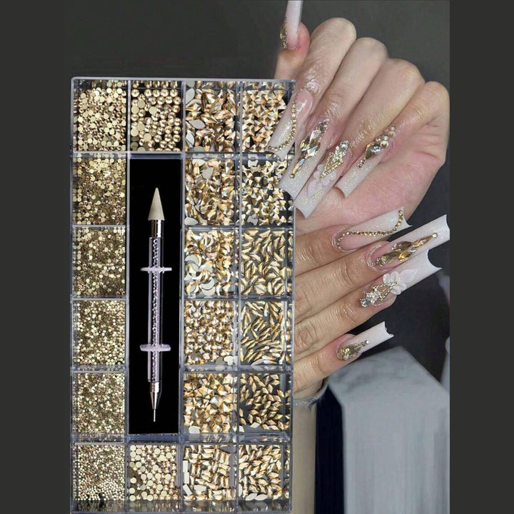 Nail Art Decorating Gems Set