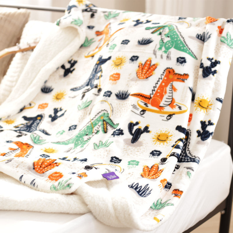 Cozy Unicorn-Themed Fleece Hoodie Blanket