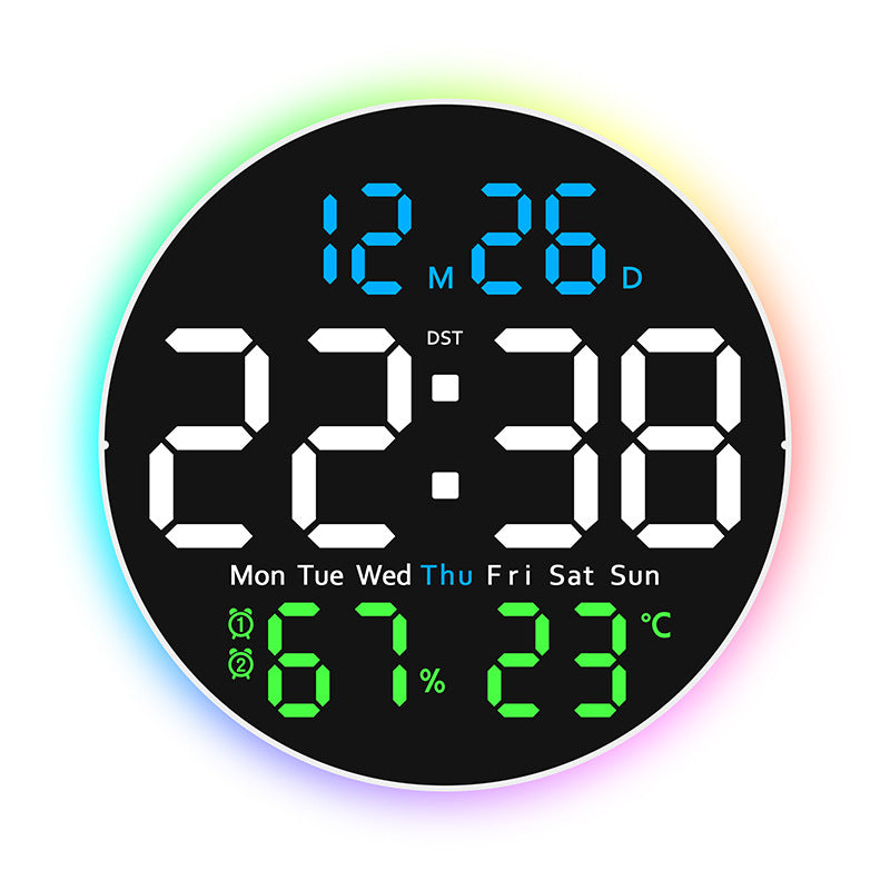 Digital LED alarm clock with hygrometer and temperature display Stornfield