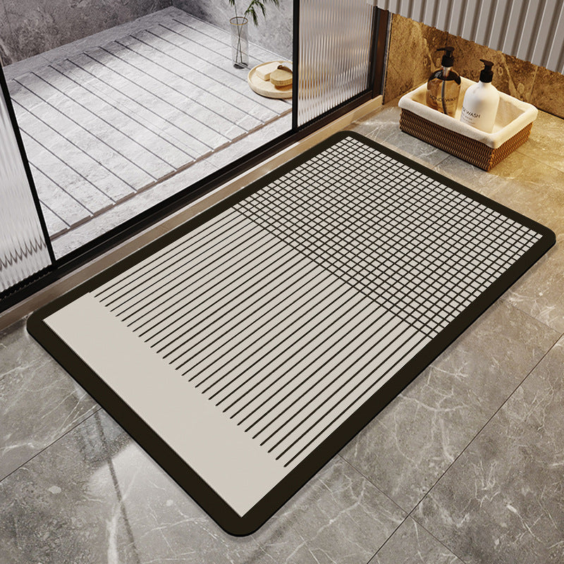 Contemporary Geometric Bath Rug Stornfield