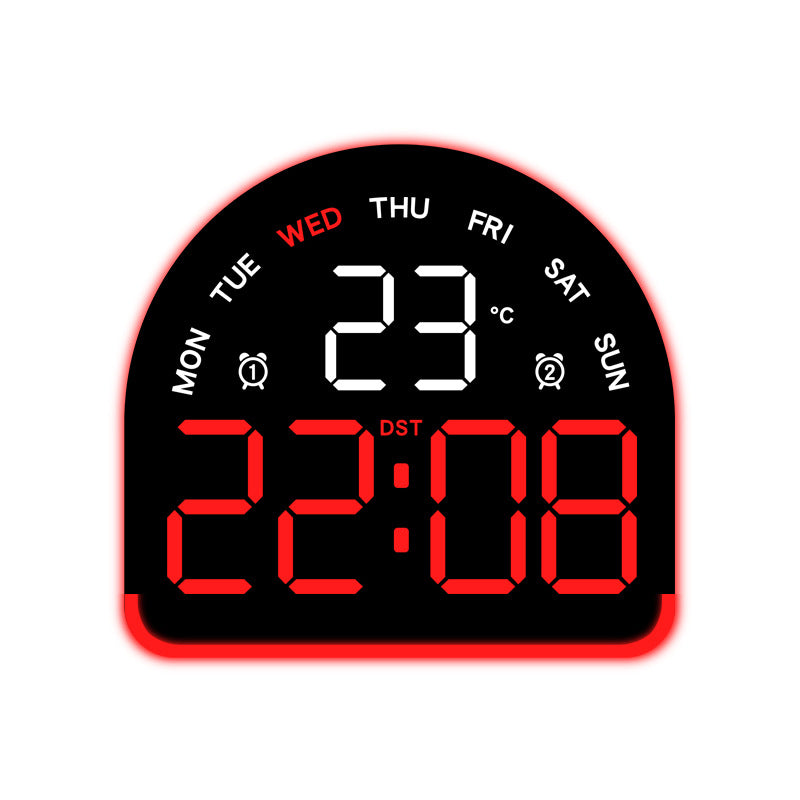 Digital alarm clock with temperature and day of the week display Stornfield