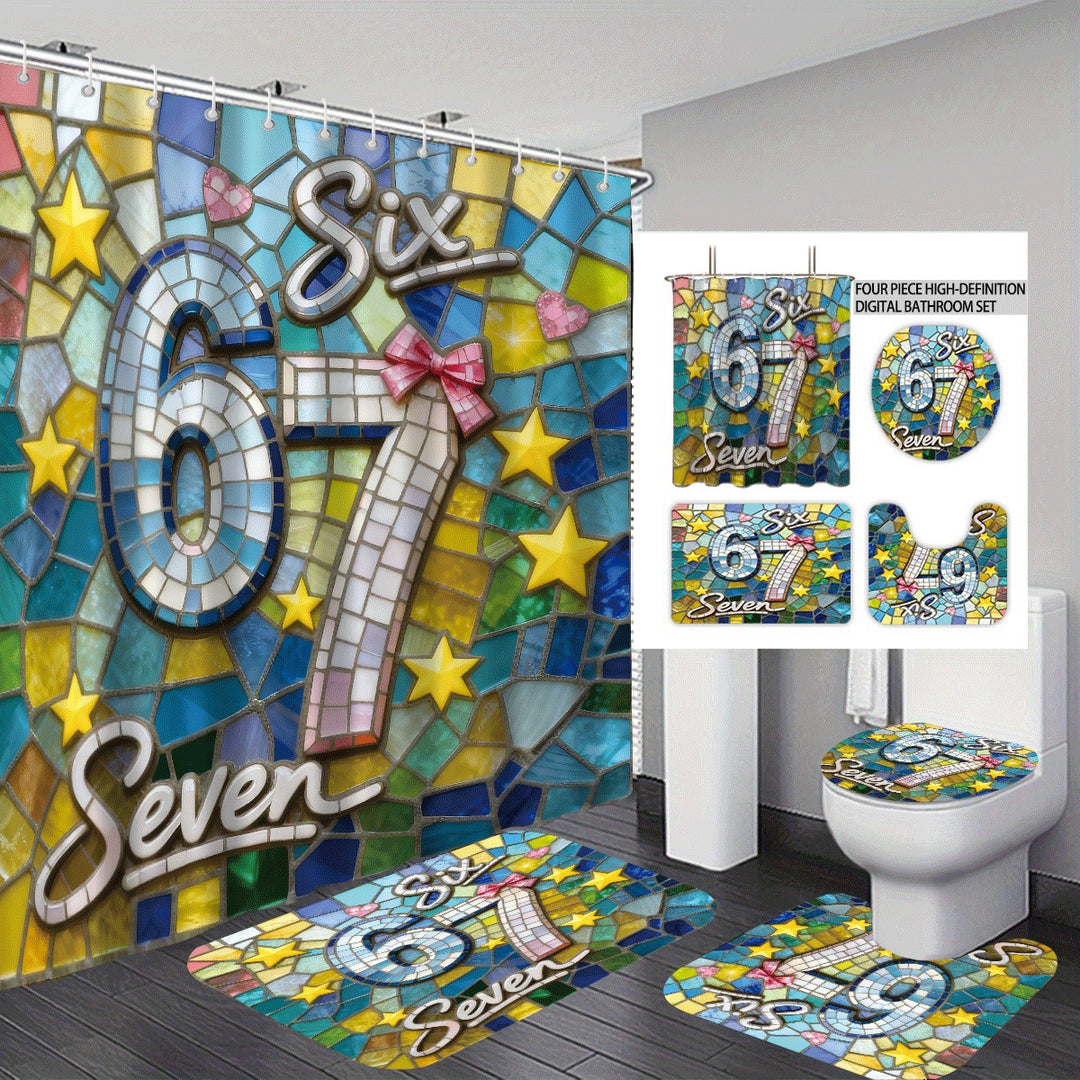Colorful Dessert-Themed Bathroom Set Stornfield