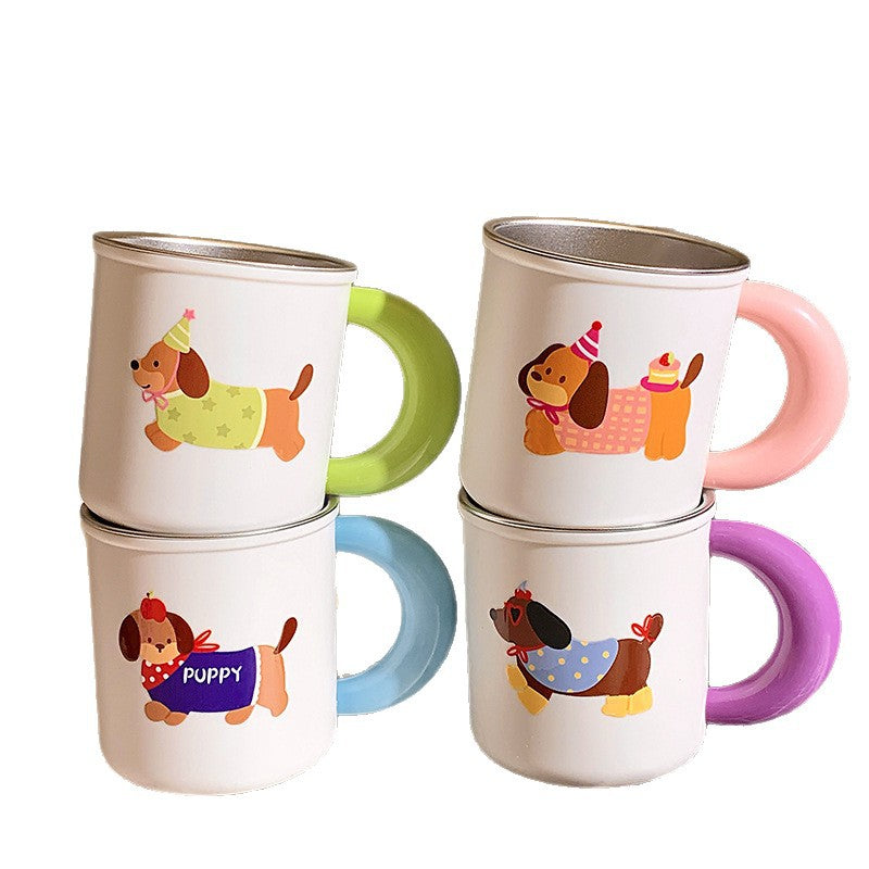 Ceramic mug with playful dog motif Stornfield