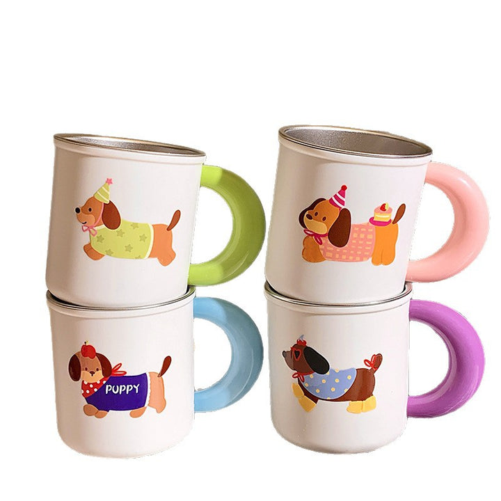 Ceramic mug with playful dog motif Stornfield