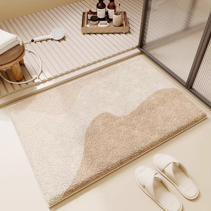 Contemporary Abstract Bath Rug Stornfield