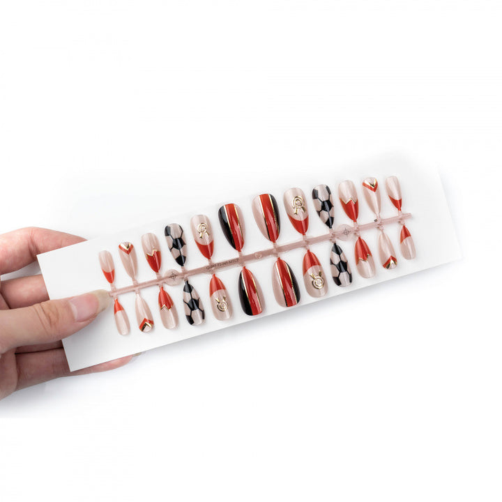 Soccer-Themed Press-On Nails
