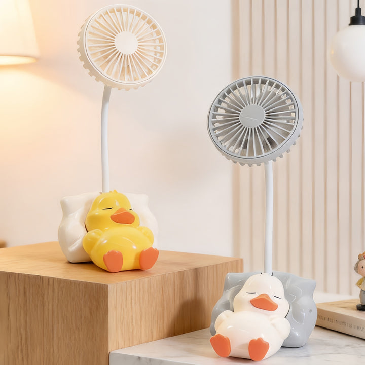 Ladies table fan in cute duck design Stornfield