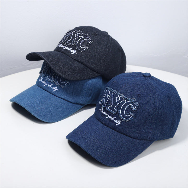 Women's Distressed Denim Baseball Cap Stornfield 1784084140