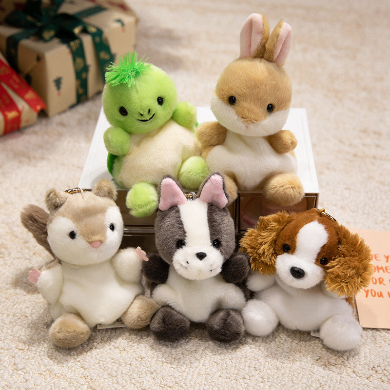 Mini Plush Otter Bag Charm with Metal Key Ring and Ultra-Soft Faux Fur Stornfield