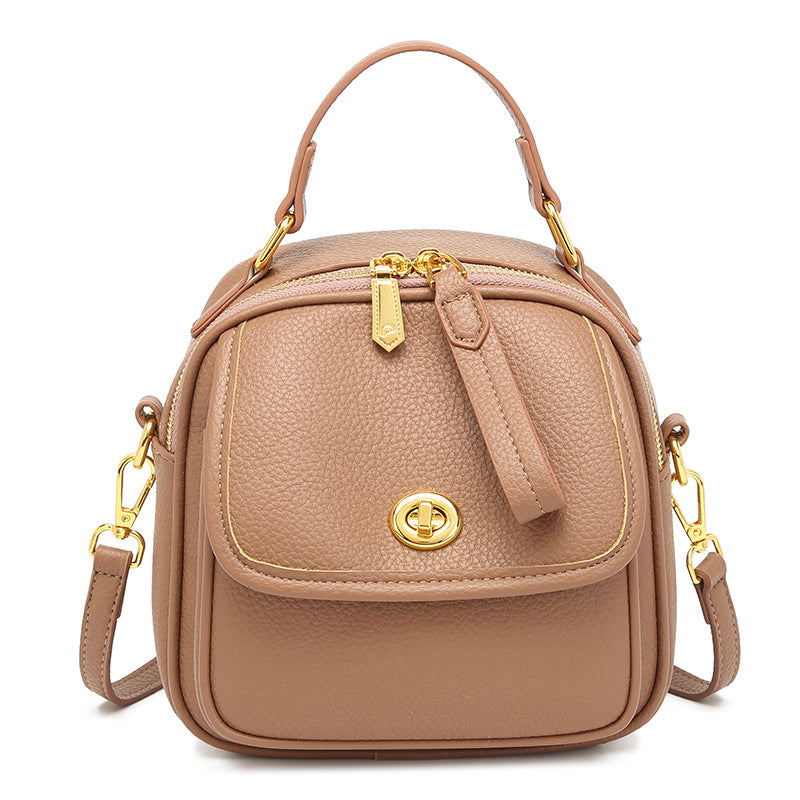 Textured Vegan Leather Crossbody Handbag Stornfield