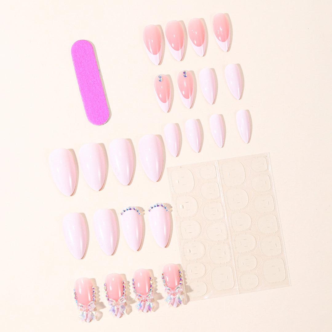 Elegant Stiletto Nail Art Kit with Rhinestones Stornfield