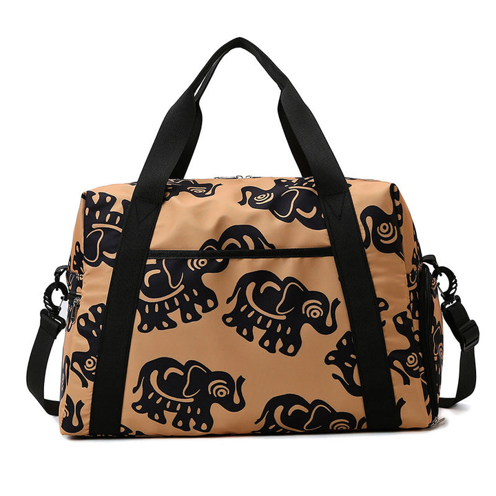 Sporty travel bag with playful elephant pattern Stornfield