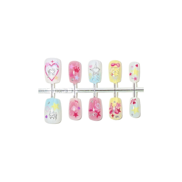 Decorative Character-Themed Press-On Nails