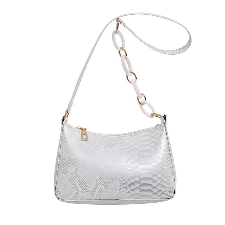 Stylish Textured Snakeskin Effect Handbag Stornfield