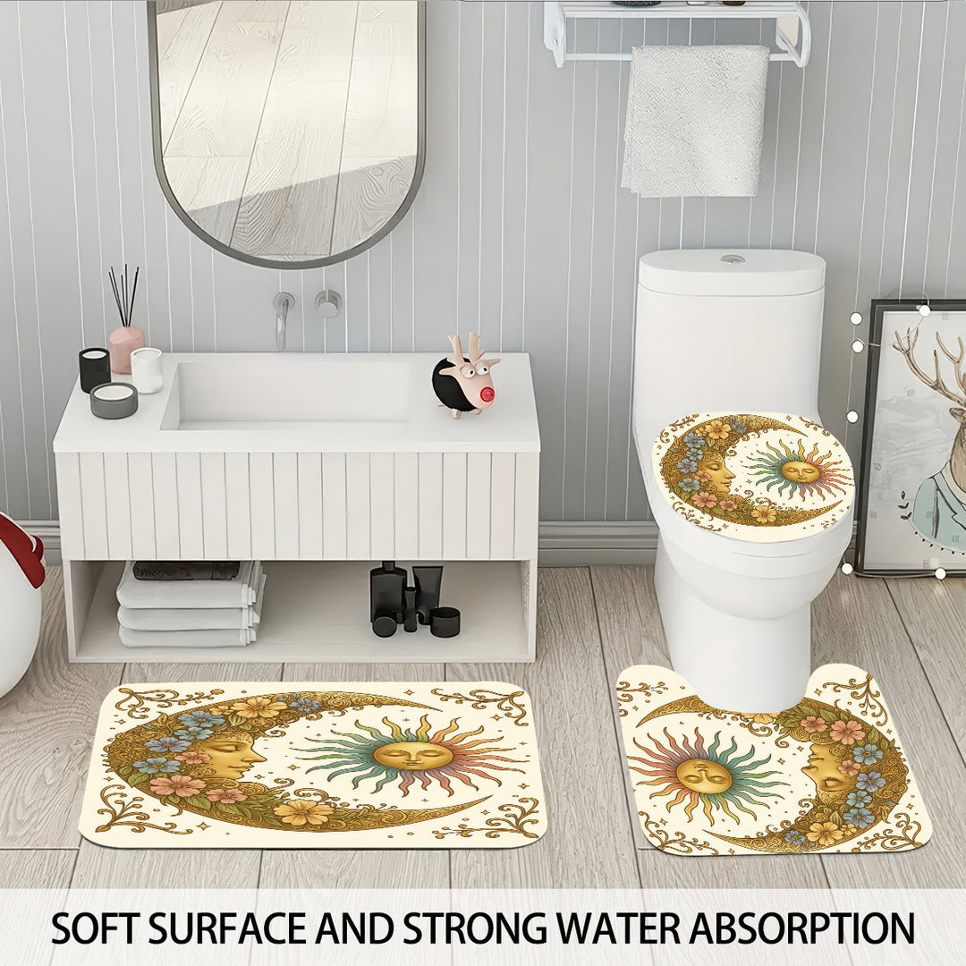 Celestial-Themed Four-Piece Bathroom Décor Set Stornfield
