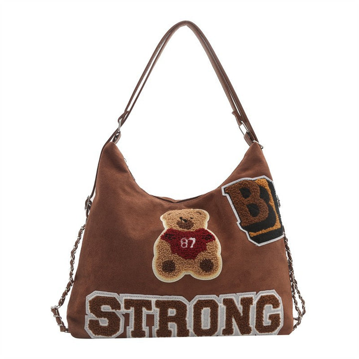 Shoulder bag in playful bear pattern Stornfield